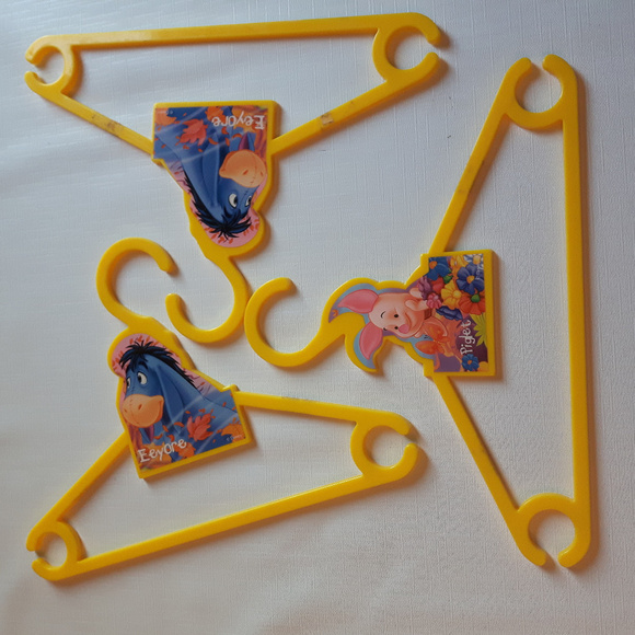 Winnie the Pooh Hangers x3 Eeyore Piglet - Picture 1 of 4